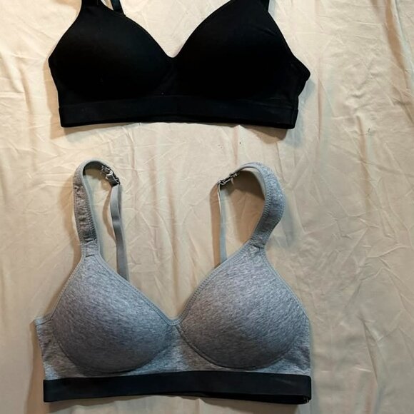 FOUR Zone Pro Lightly Padded Wireless Pullon Bras (white/grey/black) L / 34/36C - Picture 2 of 16